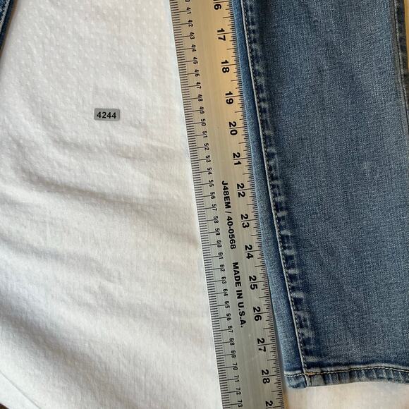 American Eagle Outfitters Women Skinny Jeans size 6 US Blue Mid Rise Stretch - Picture 4 of 11